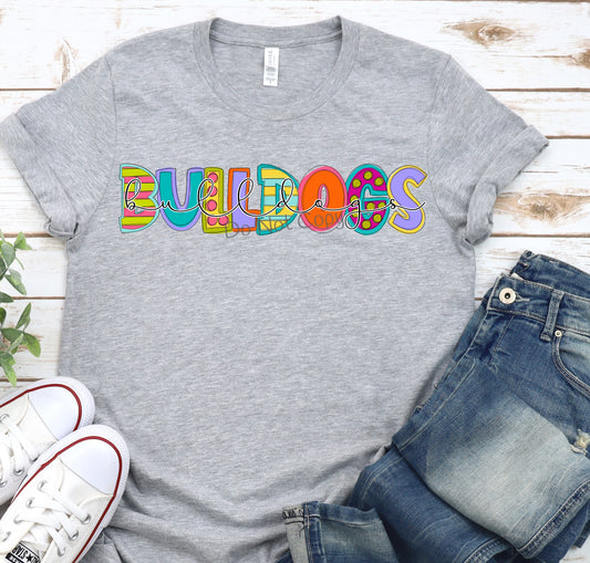 Bulldogs funky block-DTF