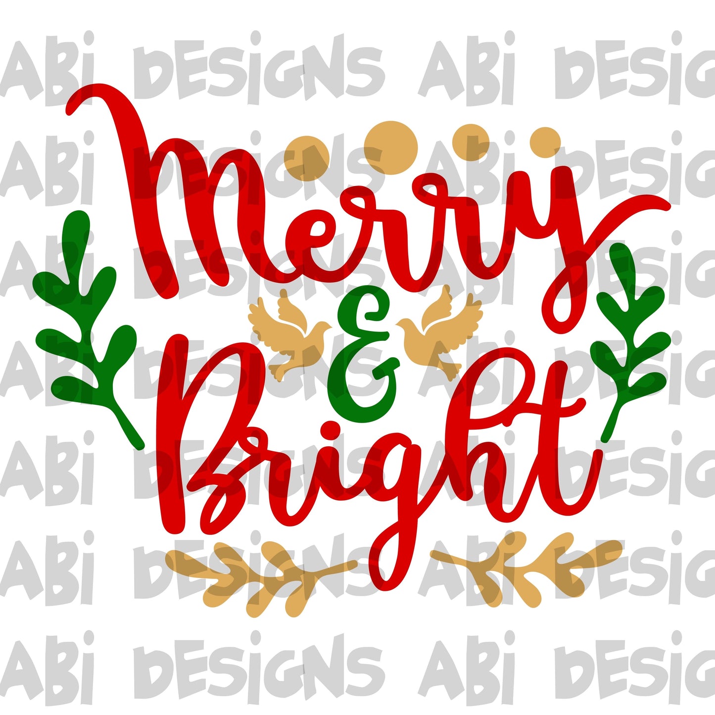 Merry and bright in color-sublimation