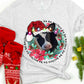 Ho Ho heifers black and white cow -DTF