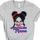 All American mama good vibes in glasses-DTF