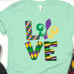Love mardis Gras symbol-DTF