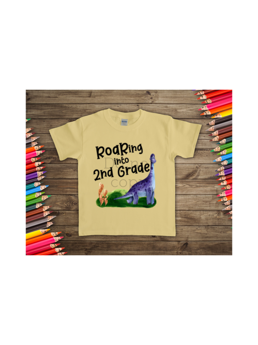 Roaring into 2nd grade -DTF