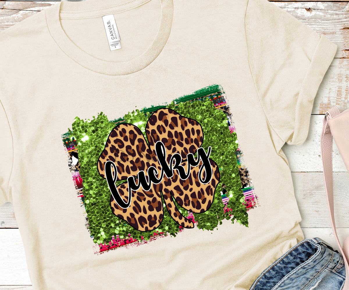 Lucky four leaf clover-DTF