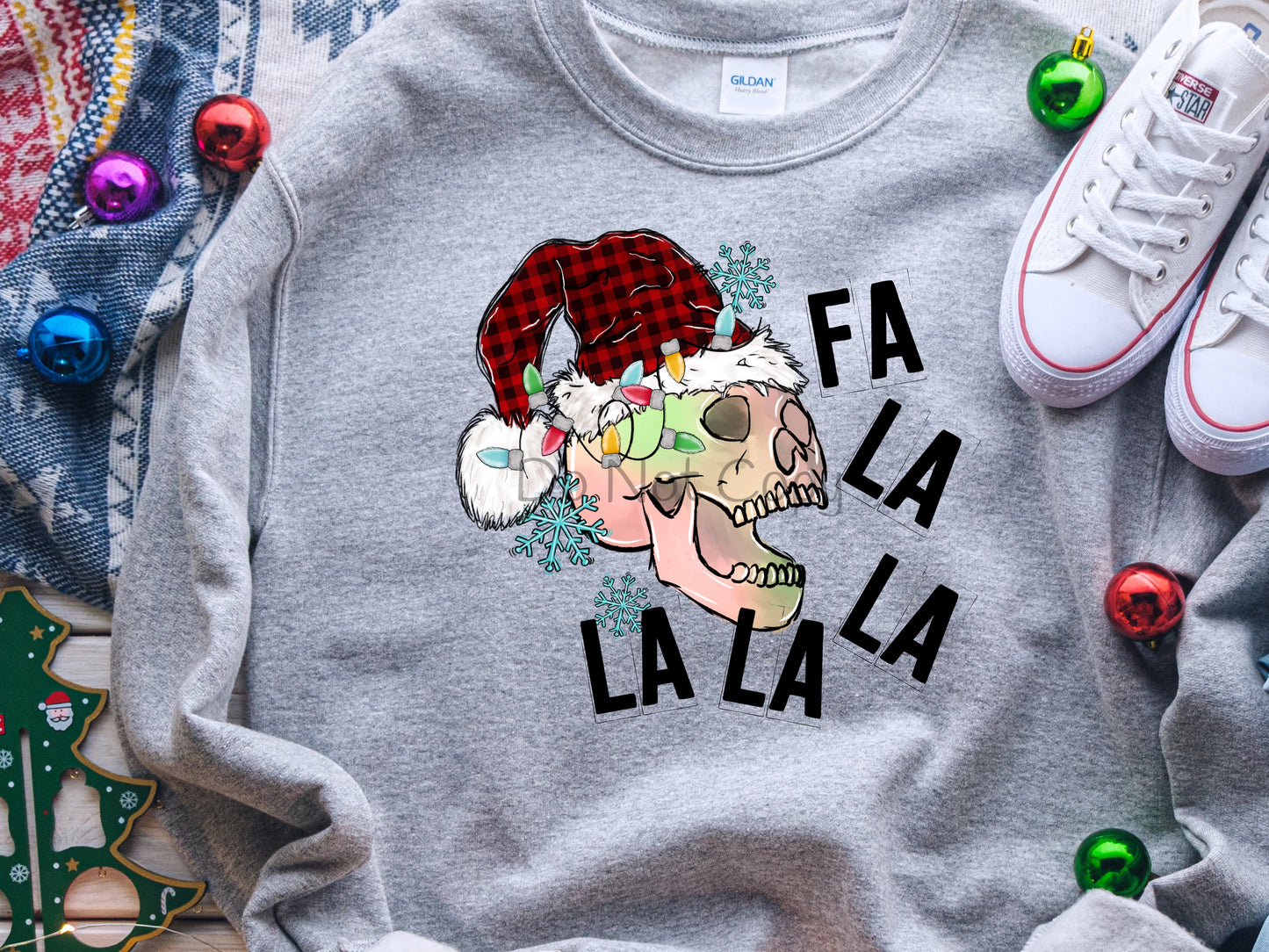 Fa la la la la skull-DTF