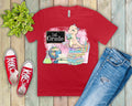 1st grade pink dinosaur-DTF