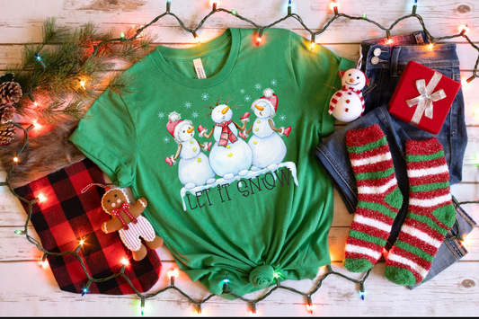Let it snow-snowmen-DTF