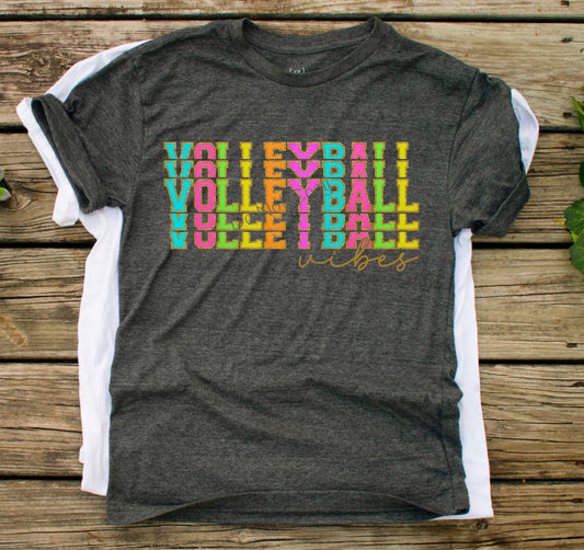 Volleyball bright chenille letters-DTF