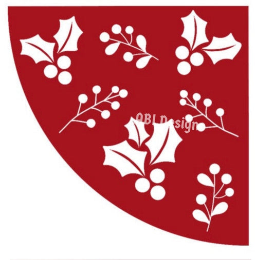 Holly Sleeve Stencil