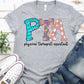 PTA turquoise purple peach-DTF