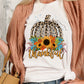 Thankful leopard pumpkin flowers-DTF