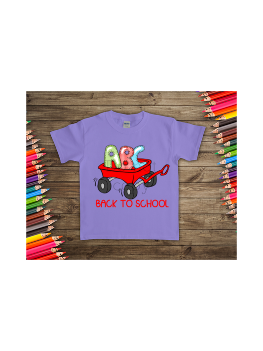 ABC wagon back to school -DTF