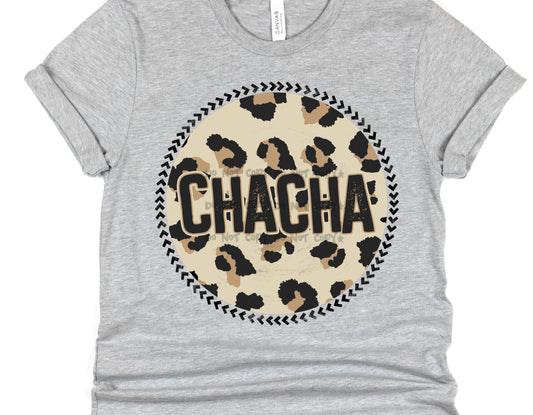 Chacha Leopard circle- DTF