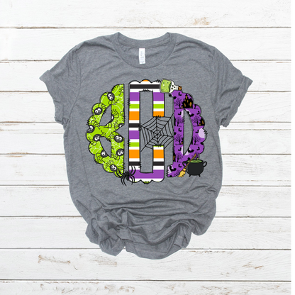 Halloween Monogram custom DTF