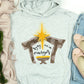 Away in a manger gold star-DTF