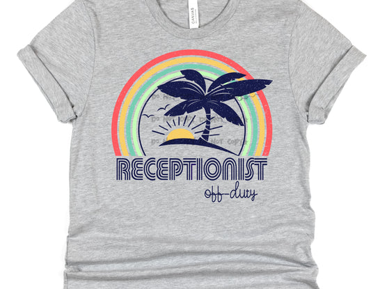 Receptionist off duty-DTF