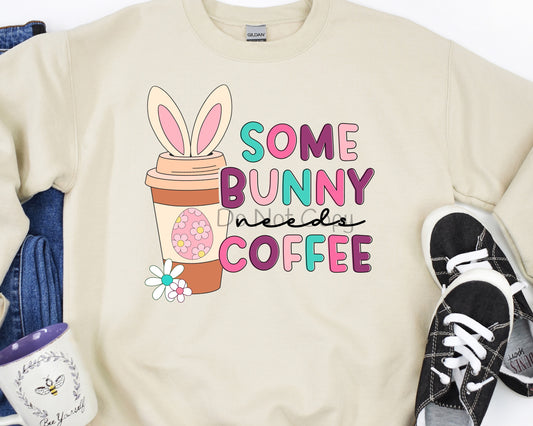 Some bunny needs coffee-DTF