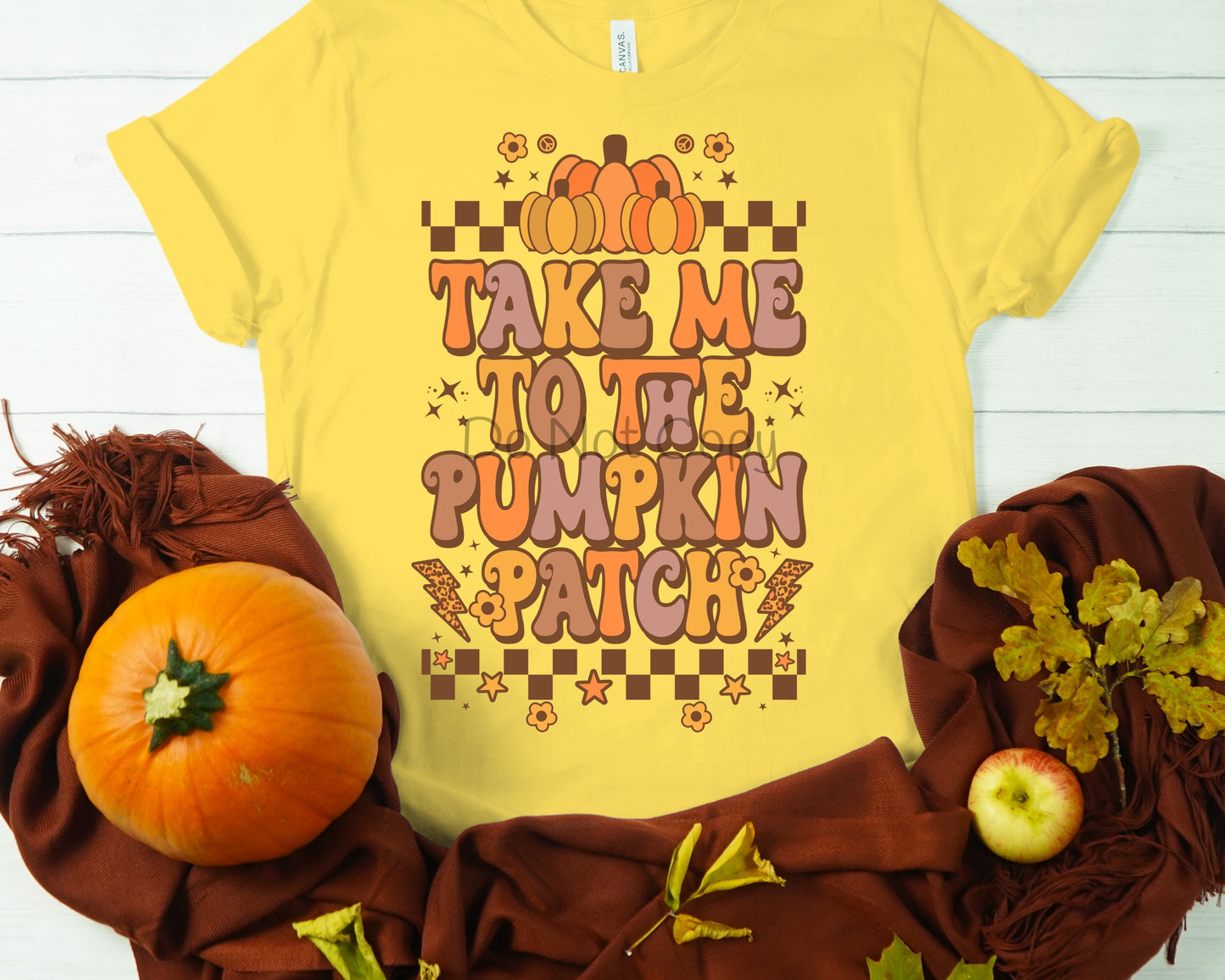 Take me to the pumpkin patch lightning bolts-DTF