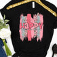 Happy Easter brush strokes-DTF