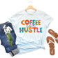 Coffee and hustle multi color with leopard-DTF