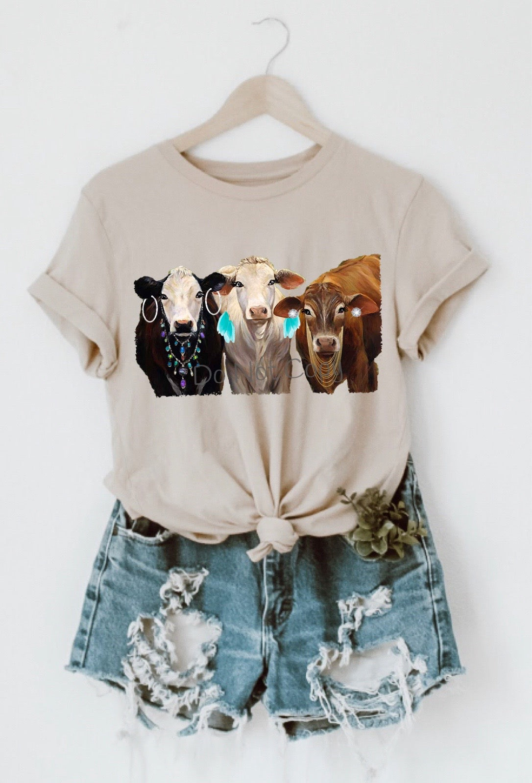Cows with jewelry -DTF