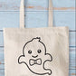Ghost custom transfer (can be colored in by your kiddos) -DTF