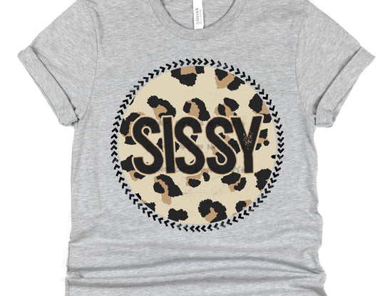 Sissy Leopard circle- DTF