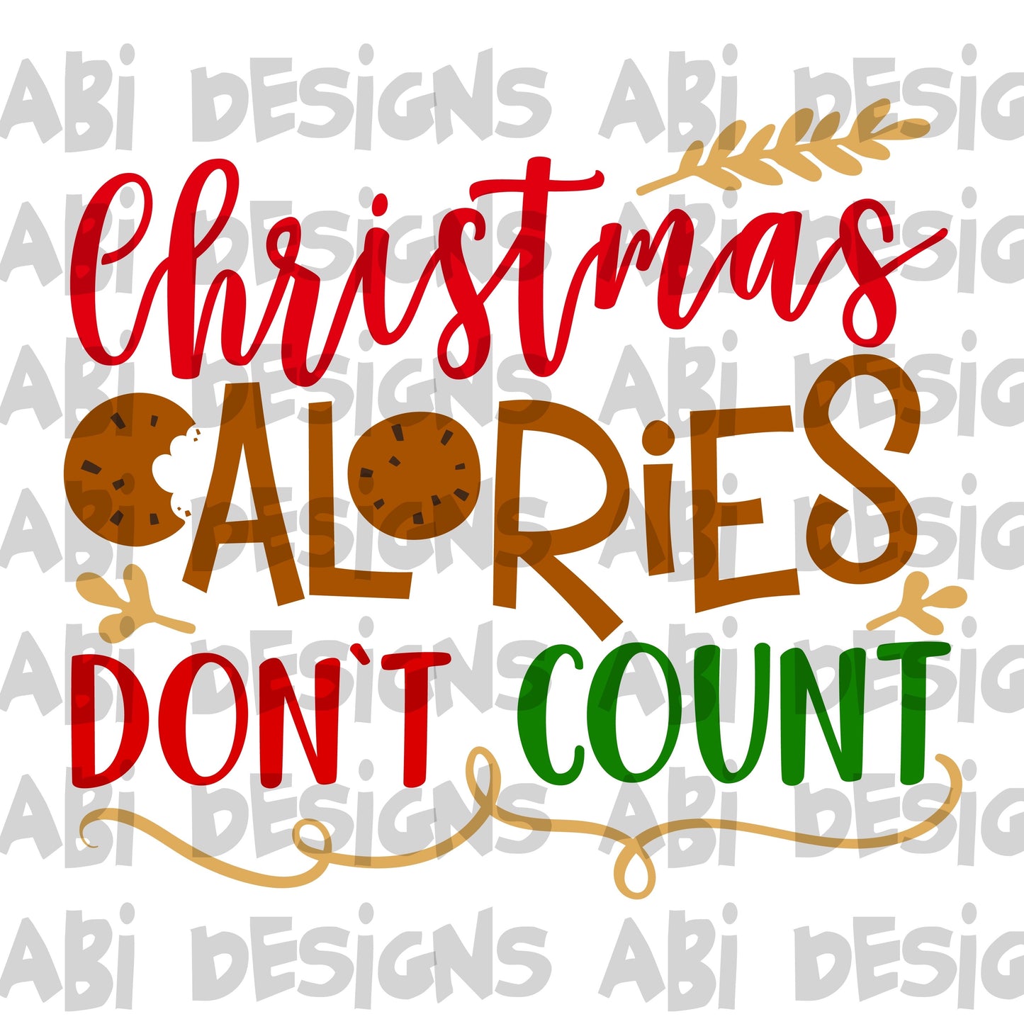 Christmas calories don’t count- Sublimation