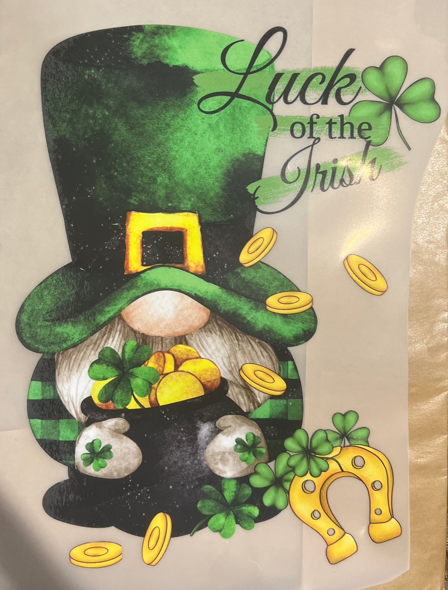 St Patrick-Luck of the Irish 6”-DTF RTS