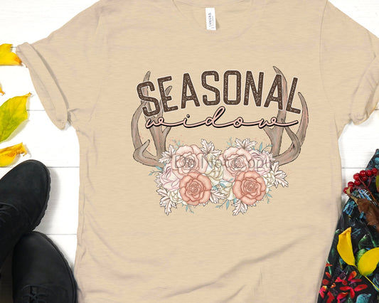 Seasonal widow deer antlers-DTF