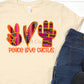 Peace love cactus orange serape- DTF