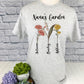 Custom Name Garden with birth month flowers - great for Mother’s Day - DTF