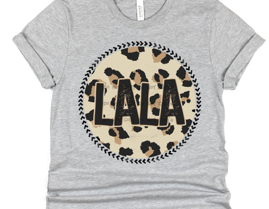 Lala Leopard circle- DTF