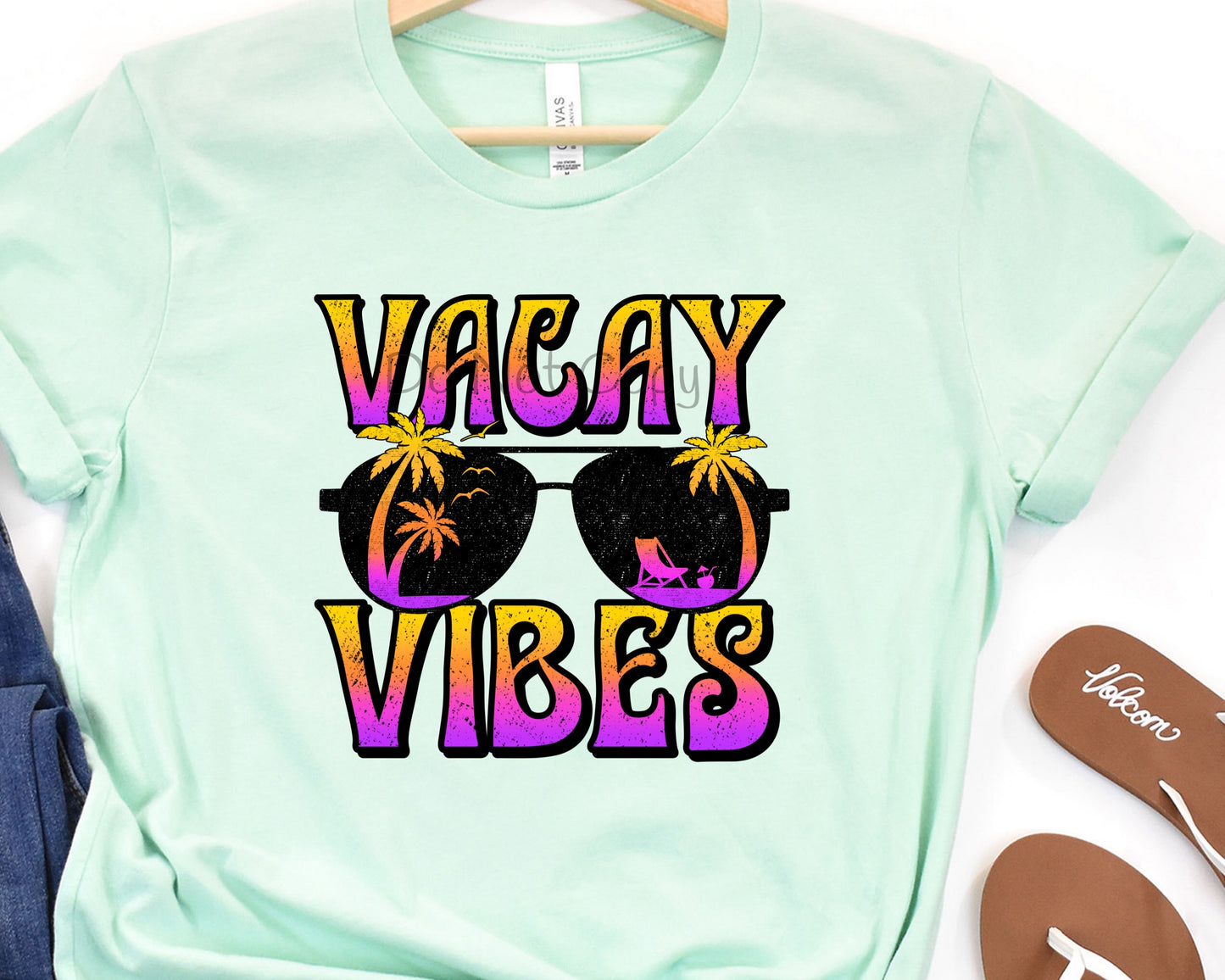 Vacay vibes gold-DTF